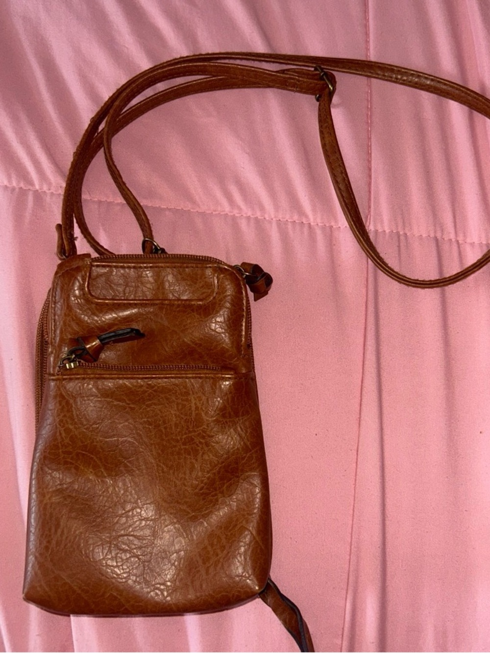 Brown Leather Crossbody bag